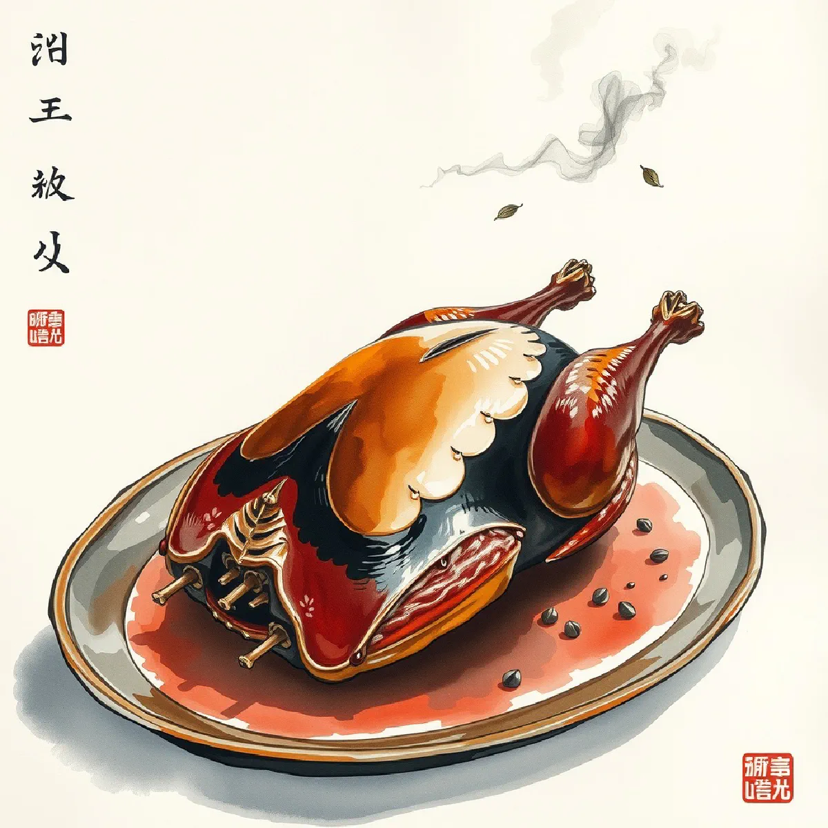 Tea-Smoked Duck illustration