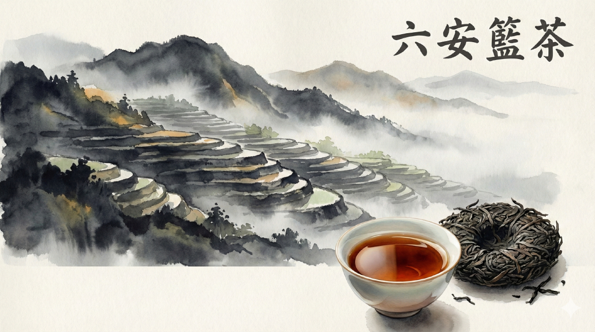 Liu An Basket Tea (Six-Peace Dark Tea - 六安籃茶) illustration