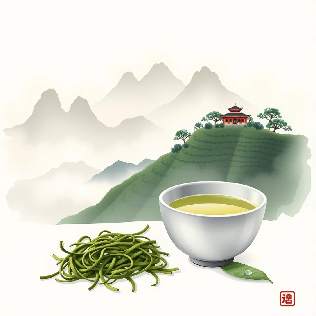 Mengding Ganlu (Sweet Dew - 蒙顶甘露) illustration