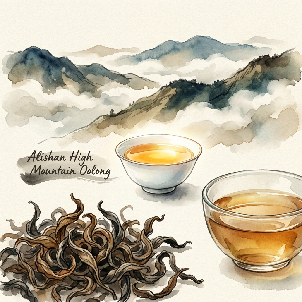 Alishan High Mountain Oolong (阿里山高山烏龍) illustration