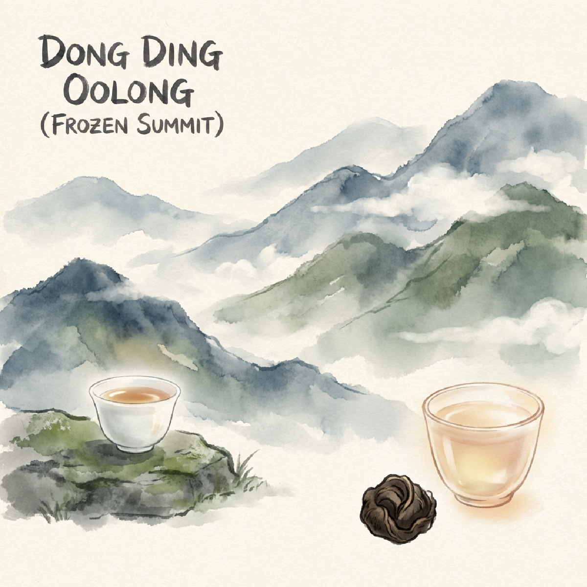 Dong Ding Oolong (Frozen Summit - 冻顶乌龙) illustration