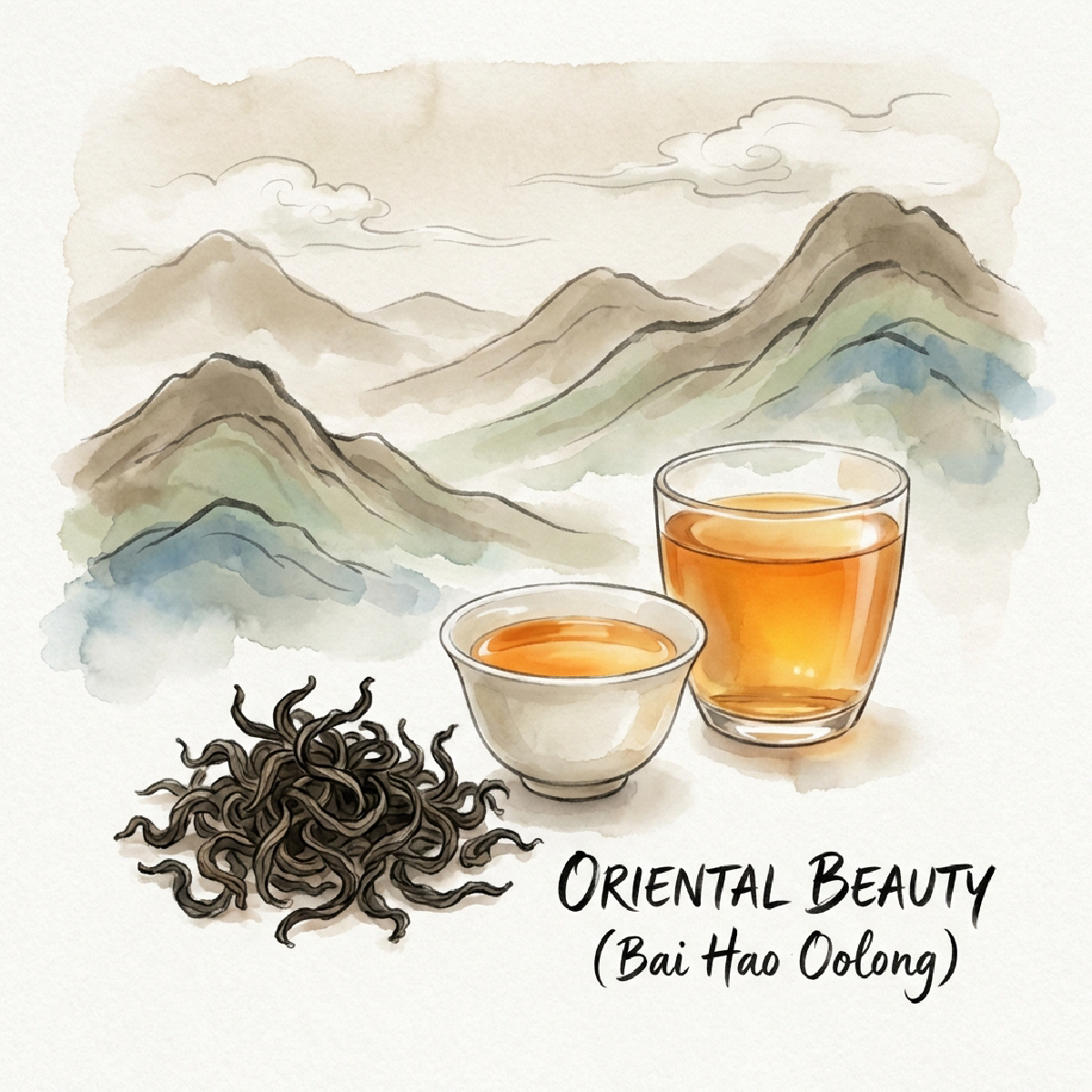 Oriental Beauty (Bai Hao Oolong - 东方美人) illustration