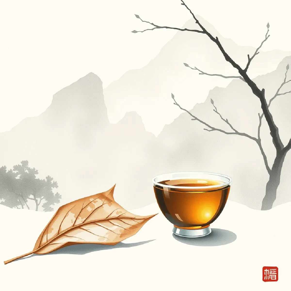 Jin Jun Mei (Golden Steed Eyebrow - 金骏眉) illustration