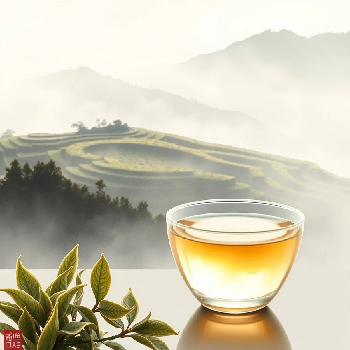Mengding Huangya (Meng Mountain Yellow Sprout - 蒙頂黃芽) illustration